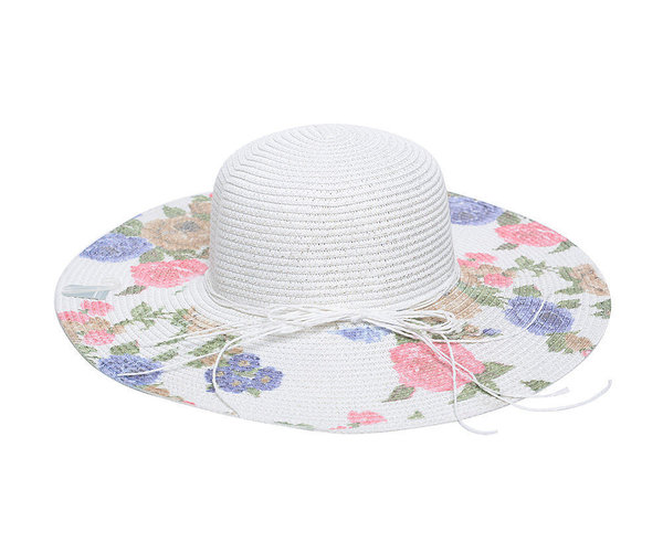 Damen Sommer-Hut mit Blumen