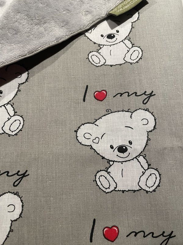 Baby Kuscheldecke / Minky Teddy-Love